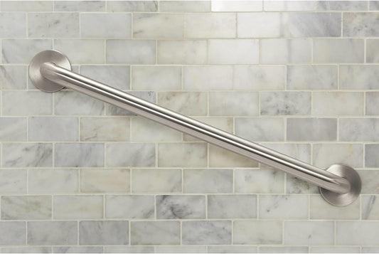 Matte Black 24-Inch Bathroom Safety Grab Bar with Concealed Screws for Elderly Shower Support, R8724BL