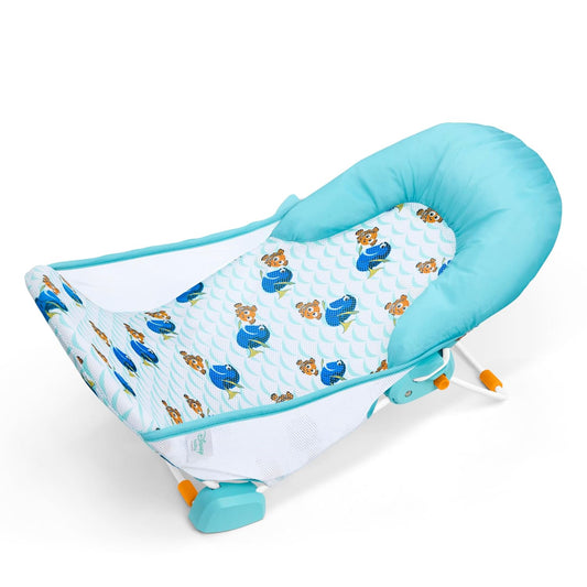 Disney Baby Nemo Foldaway 2-Position Baby Bath Seat, Adjustable Support for Sink or Bathtub, Ages 0-6 Months up to 20 Pounds, Machine-Washable Sling