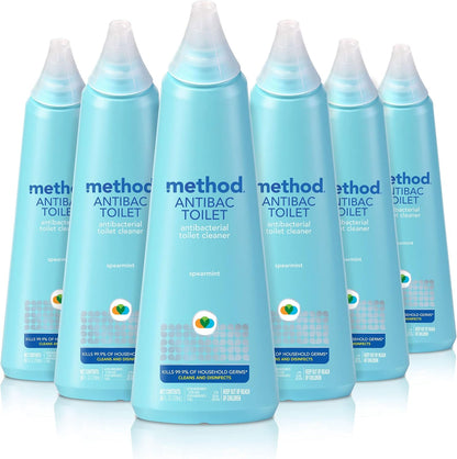 Antibacterial Toilet Bowl Cleaner, Spearmint, Kills 99.9% of Household Germs, 24 Fl Oz