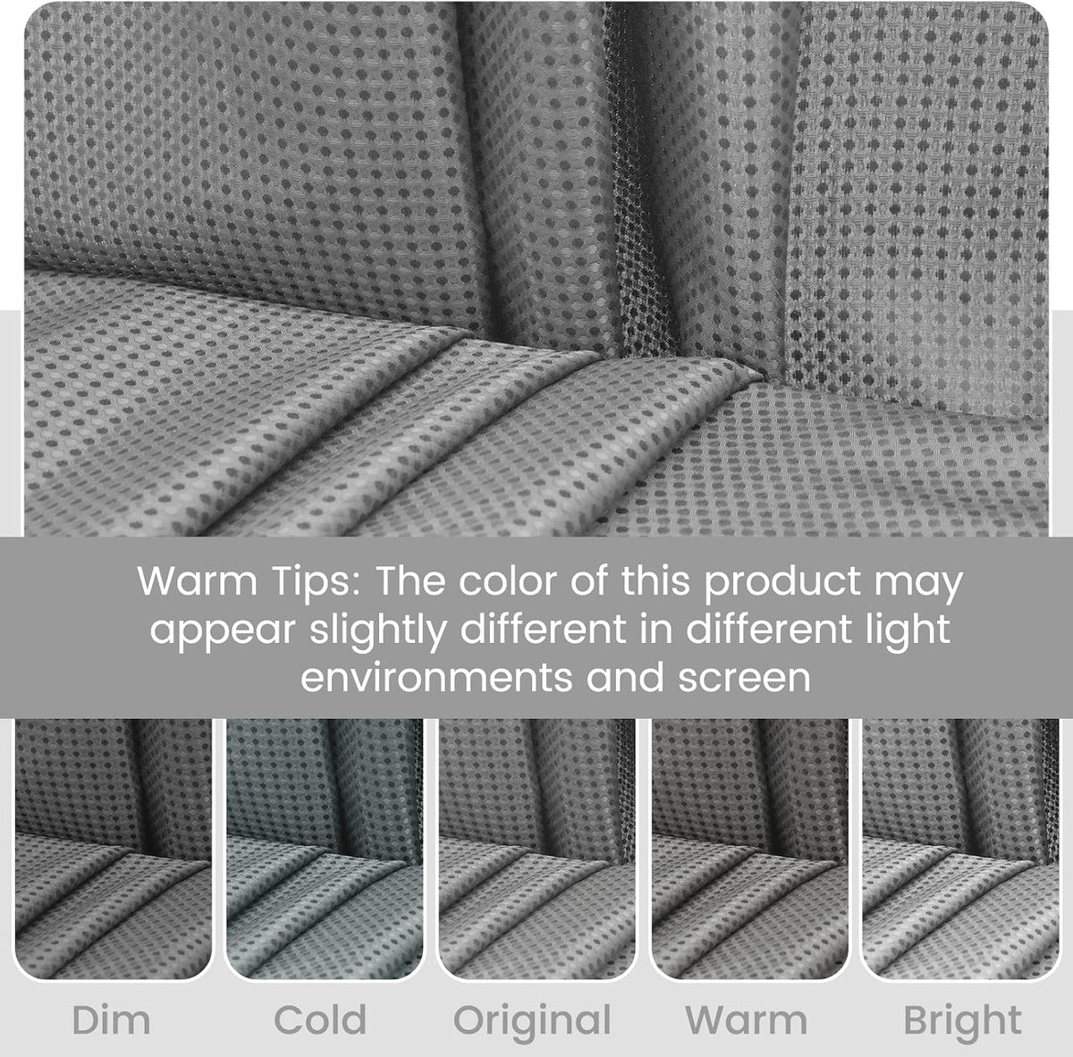No Hook Waffle Shower Curtain with Snap in Liner Set, 71x74, Grey