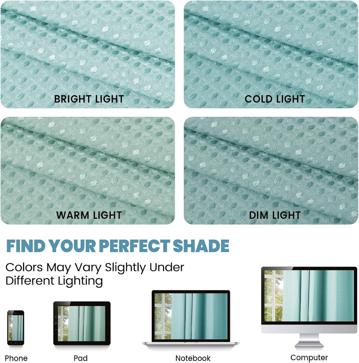 No Hook Waffle Shower Curtain with Snap in Liner Set, 71x74, Grey