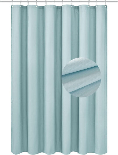 Waterproof Fabric Shower Curtain or Liner White, 72x72