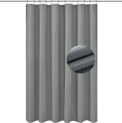 Waterproof Fabric Shower Curtain or Liner White, 72x72