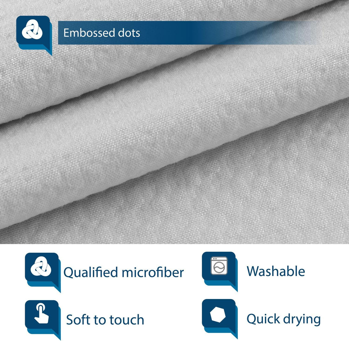 Waterproof Fabric Shower Curtain or Liner White, 72x72
