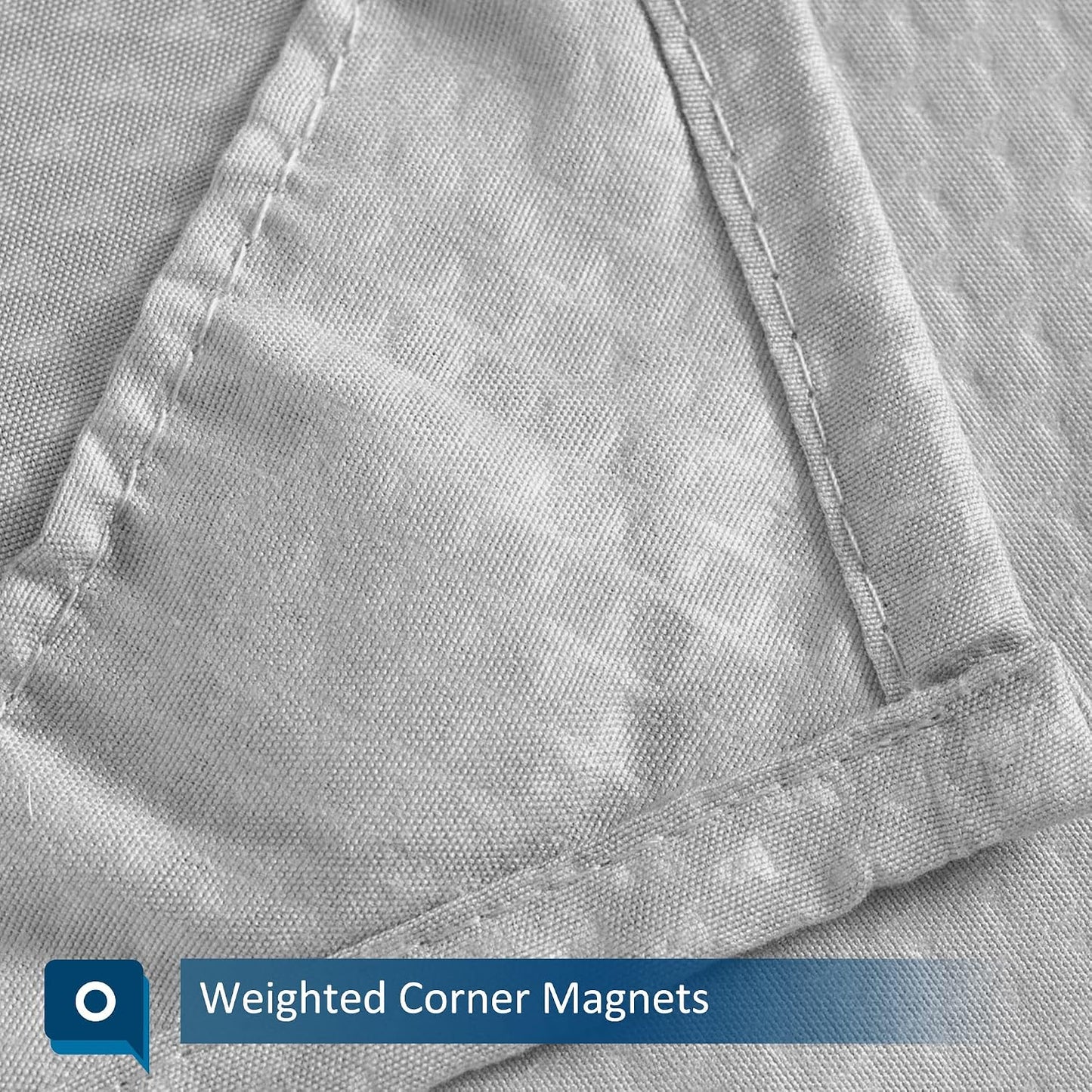 Waterproof Fabric Shower Curtain or Liner White, 72x72