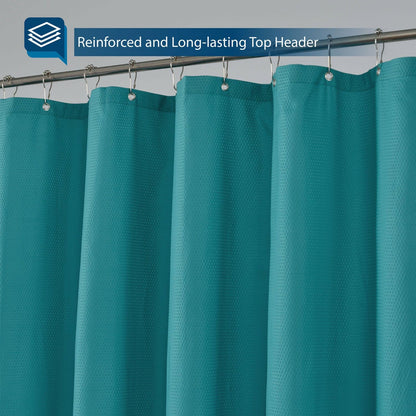 Waterproof Fabric Shower Curtain or Liner White, 72x72
