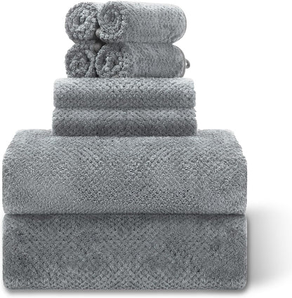 2 Pack 40"x 80" Extra Large Bath Towel Sheet Set, Oversized Bath Sheet Towels for Adults Soft Highly Absorbent Quick Dry Towels Set for Bathroom Hotel Spa Black