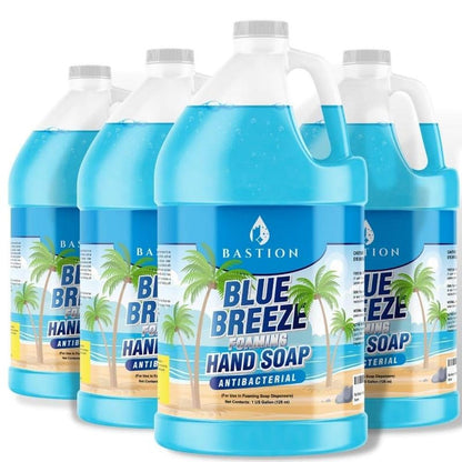 Blue Breeze Antibacterial Foaming Hand Soap Bulk Refill – 1 Gallon (128 oz) Rich Lather, Moisturizing Formula – Washes Away Germs & Bacteria – Refreshing Clean Scent for Foaming Dispensers