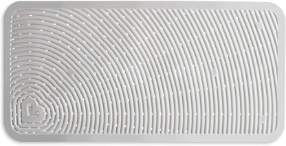 Soft Spot Cushioned Non-Slip Baby Bath Mat, 36 x 17 Inch, Grey