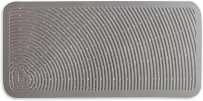 Soft Spot Cushioned Non-Slip Baby Bath Mat, 36 x 17 Inch, Grey