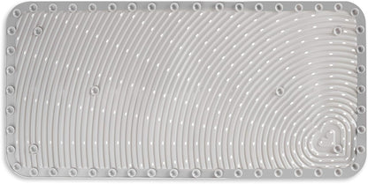 Soft Spot Cushioned Non-Slip Baby Bath Mat, 36 x 17 Inch, Grey