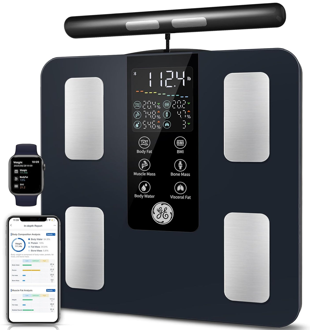 Smart Scale for Body Weight: Full Body Composition Analyzer, 50+ Metrics