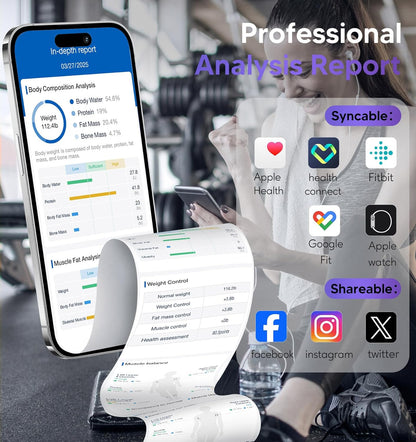 Smart Scale for Body Weight: Full Body Composition Analyzer, 50+ Metrics