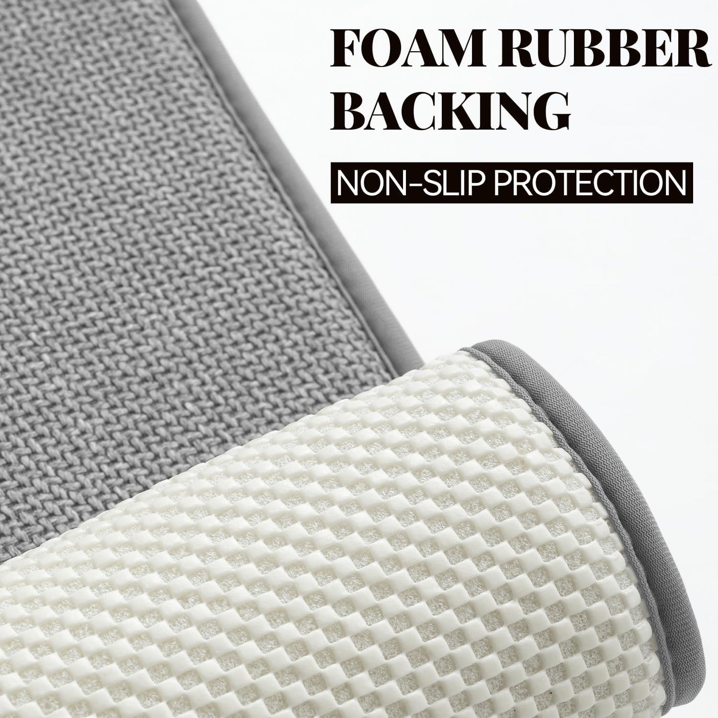 Thick Memory Foam Bathroom Mat, Soft Absorbent Polyester Bath Rug Quick Dry, Non Slip Shower Floor Rugs with Rubber Backing, Machine Washable (Camel, 24" x 16")
