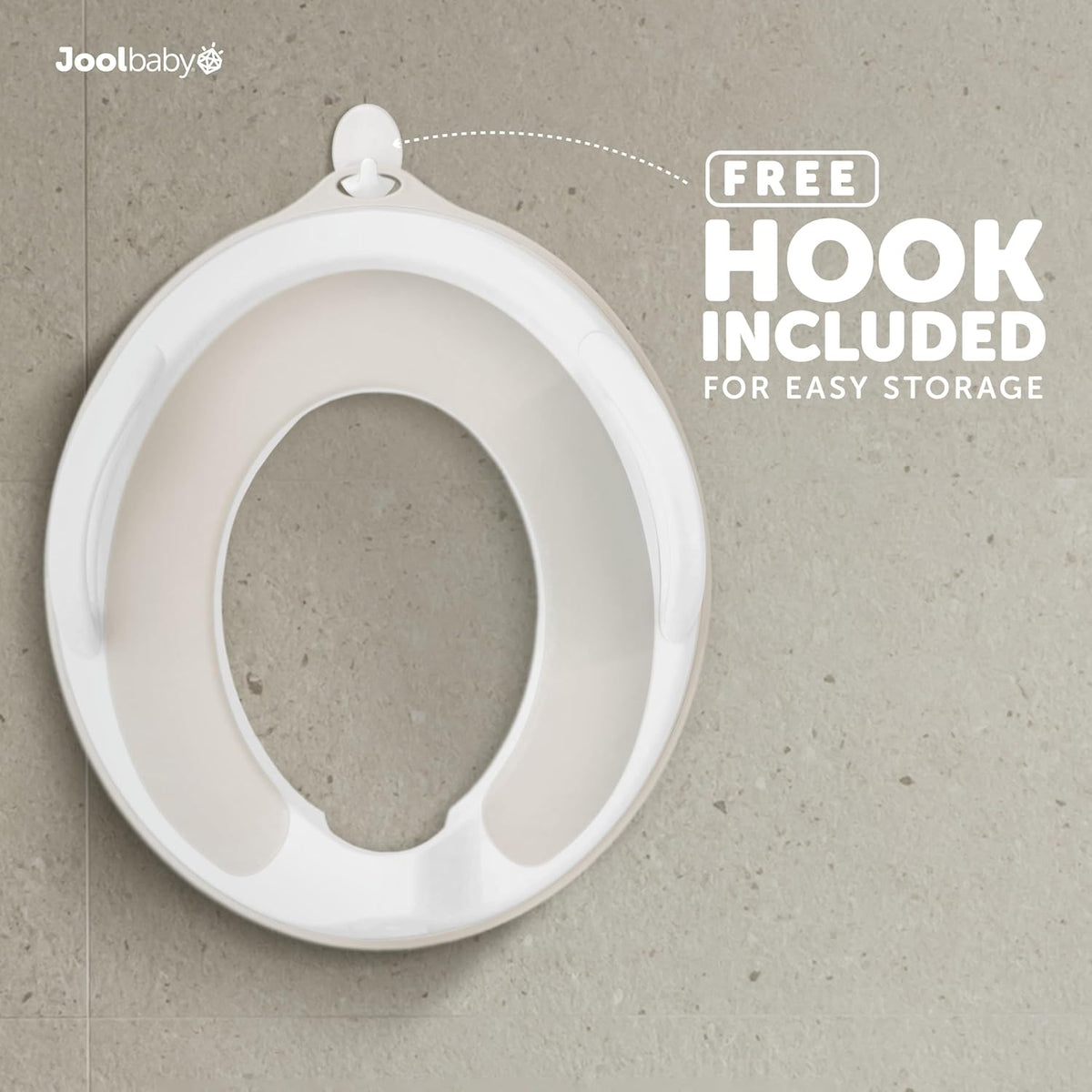 Potty Training Seat for Boys and Girls With Handles, Fits Round & Oval Toilets, Non-Slip with Splash Guard, Includes Free Storage Hook (Aqua)