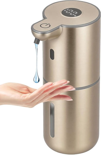 Automatic Liquid Soap Dispenser Touchless, USB Rechargeable Smart Hand Soap Dispenser, 6-Level Adjustable, 12.8oz/380mL Wall Mounted for Bathroom Kitchen Accessories Dish Soap-White