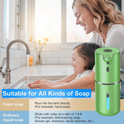 Automatic Liquid Soap Dispenser Touchless, USB Rechargeable Smart Hand Soap Dispenser, 6-Level Adjustable, 12.8oz/380mL Wall Mounted for Bathroom Kitchen Accessories Dish Soap-White