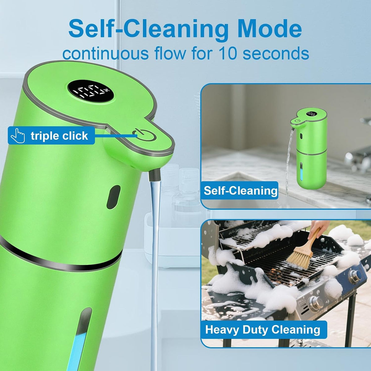 Automatic Liquid Soap Dispenser Touchless, USB Rechargeable Smart Hand Soap Dispenser, 6-Level Adjustable, 12.8oz/380mL Wall Mounted for Bathroom Kitchen Accessories Dish Soap-White