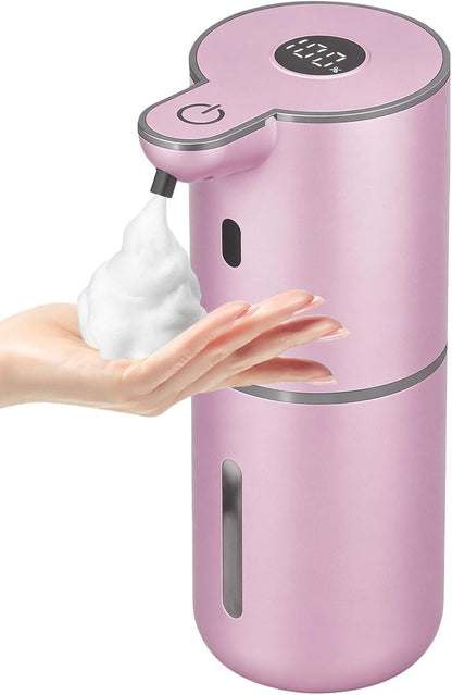 Automatic Liquid Soap Dispenser Touchless, USB Rechargeable Smart Hand Soap Dispenser, 6-Level Adjustable, 12.8oz/380mL Wall Mounted for Bathroom Kitchen Accessories Dish Soap-White