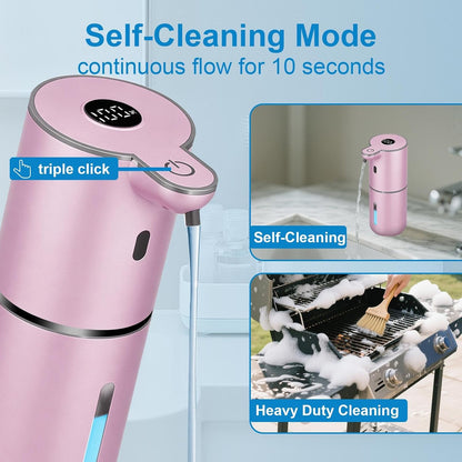 Automatic Liquid Soap Dispenser Touchless, USB Rechargeable Smart Hand Soap Dispenser, 6-Level Adjustable, 12.8oz/380mL Wall Mounted for Bathroom Kitchen Accessories Dish Soap-White