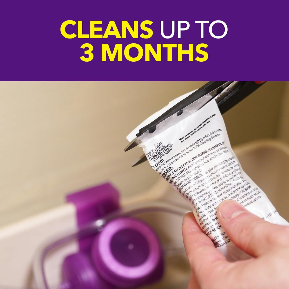 Scrub Free! Toilet Bowl Cleaner System with 2 Refills