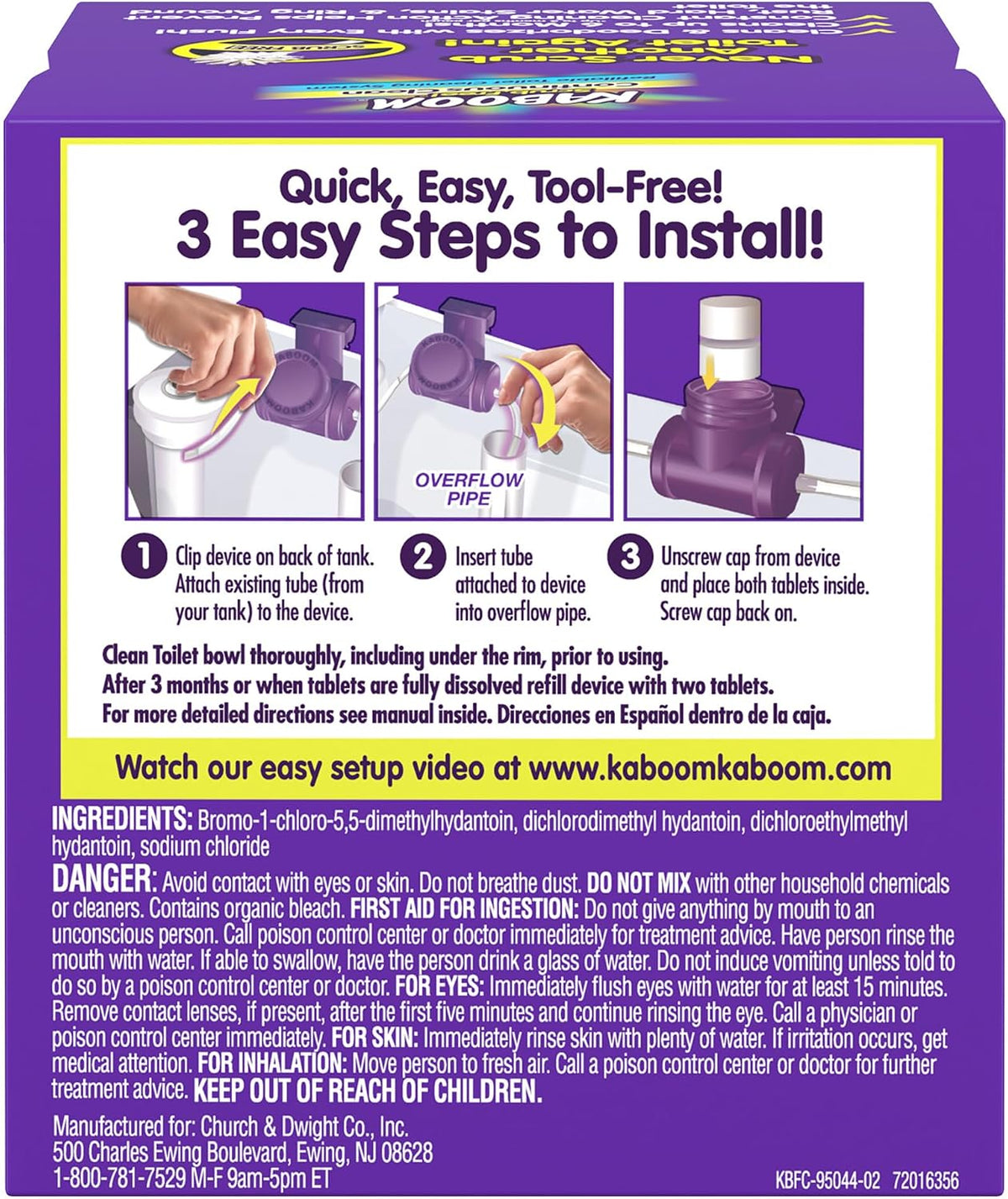 Scrub Free! Toilet Bowl Cleaner System with 2 Refills