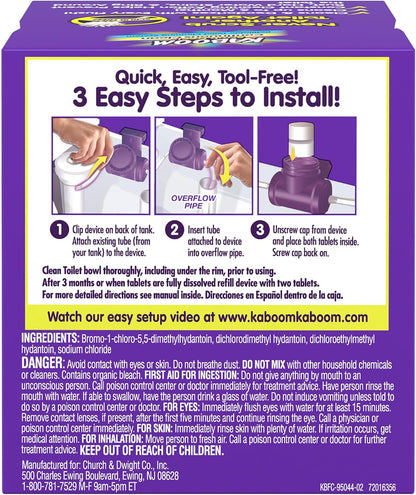Scrub Free! Toilet Bowl Cleaner System with 2 Refills