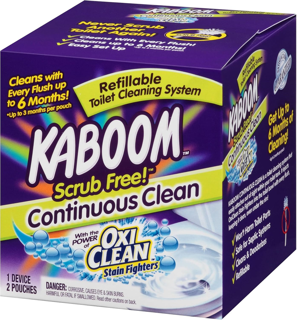 Scrub Free! Toilet Bowl Cleaner System with 2 Refills