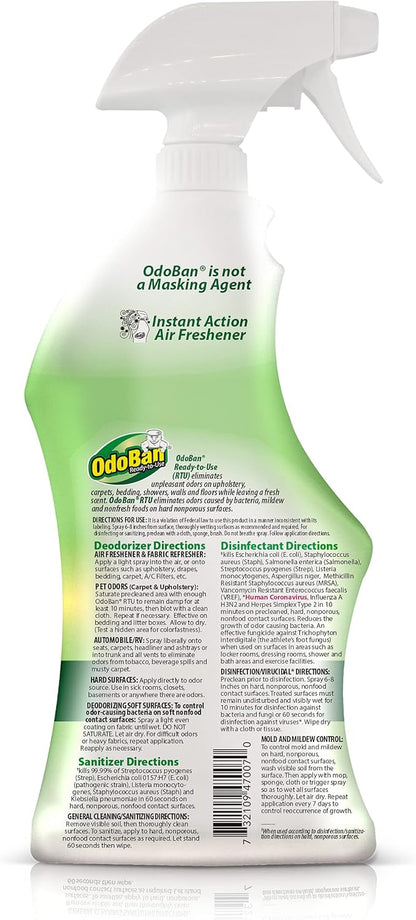 Ready-to-Use Disinfectant and Odor Eliminator, 32 Ounce Spray Bottle, Original Eucalyptus Scent