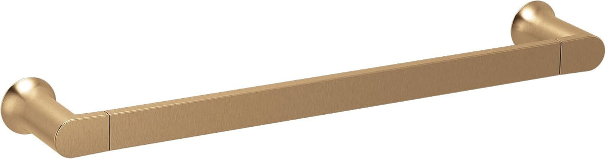 Genta LX Modern Single Kitchen or Bathroom Towel Bar, 24-Inch, Matte Black, BH3824BL
