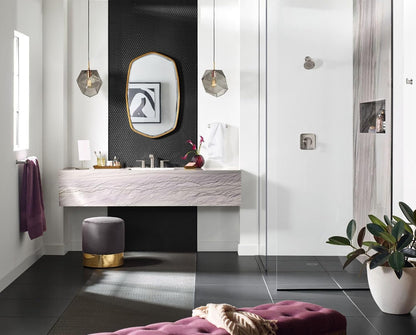 Genta LX Modern Single Kitchen or Bathroom Towel Bar, 24-Inch, Matte Black, BH3824BL