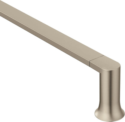 Genta LX Modern Single Kitchen or Bathroom Towel Bar, 24-Inch, Matte Black, BH3824BL