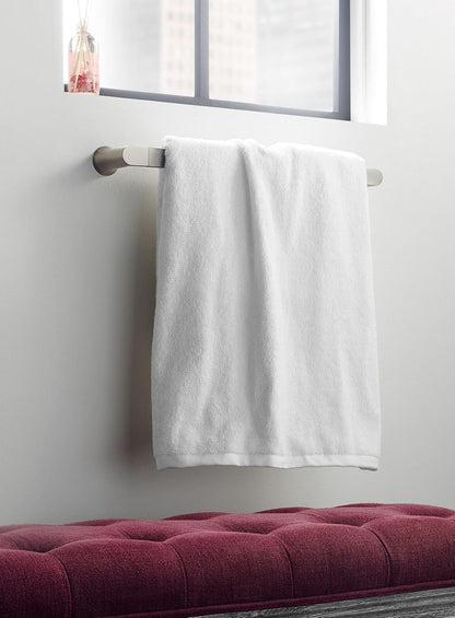 Genta LX Modern Single Kitchen or Bathroom Towel Bar, 24-Inch, Matte Black, BH3824BL