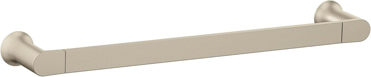 Genta LX Modern Single Kitchen or Bathroom Towel Bar, 24-Inch, Matte Black, BH3824BL