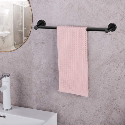 Adjustable Stainless Steel Towel Racks for Bathroom 13.18-24In | Rustproof Single Towel Bar Wall Mounted, Sturdy & Space-Saving Towel Holder Rod for Bathroom Accessories, Silver