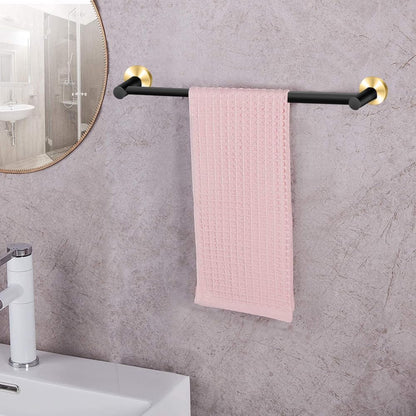 Adjustable Stainless Steel Towel Racks for Bathroom 13.18-24In | Rustproof Single Towel Bar Wall Mounted, Sturdy & Space-Saving Towel Holder Rod for Bathroom Accessories, Silver