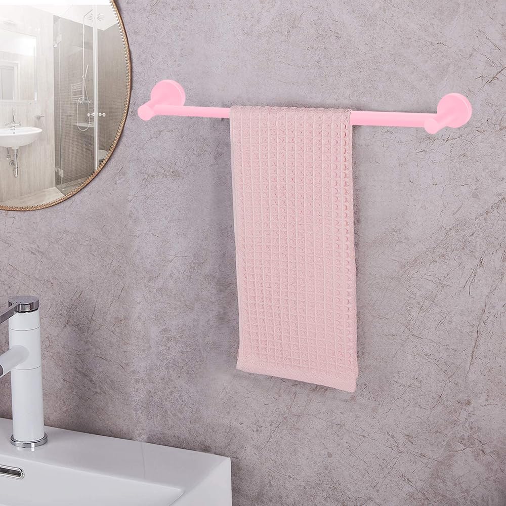 Adjustable Stainless Steel Towel Racks for Bathroom 13.18-24In | Rustproof Single Towel Bar Wall Mounted, Sturdy & Space-Saving Towel Holder Rod for Bathroom Accessories, Silver