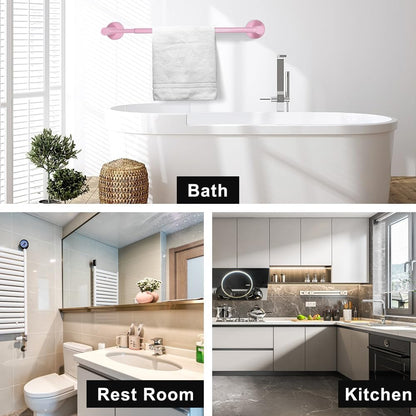 Adjustable Stainless Steel Towel Racks for Bathroom 13.18-24In | Rustproof Single Towel Bar Wall Mounted, Sturdy & Space-Saving Towel Holder Rod for Bathroom Accessories, Silver