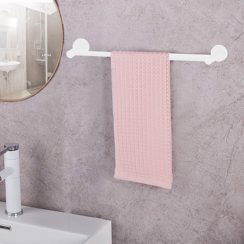 Adjustable Stainless Steel Towel Racks for Bathroom 13.18-24In | Rustproof Single Towel Bar Wall Mounted, Sturdy & Space-Saving Towel Holder Rod for Bathroom Accessories, Silver