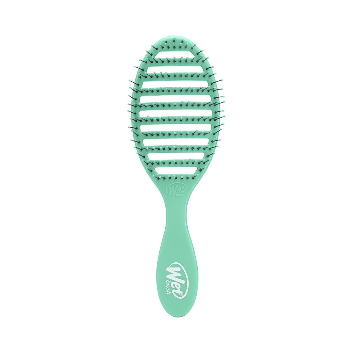 Speed Dry Hair Brush, Amazon Exclusive Aqua, Vented Design & Soft HeatFlex Bristles, Blow Dry Safe, Ergonomic Handle Manages Tangles & Uncontrollable Strands, Pain-Free Hair Accessories