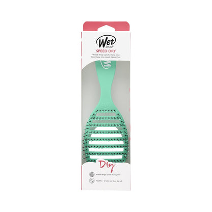 Speed Dry Hair Brush, Amazon Exclusive Aqua, Vented Design & Soft HeatFlex Bristles, Blow Dry Safe, Ergonomic Handle Manages Tangles & Uncontrollable Strands, Pain-Free Hair Accessories