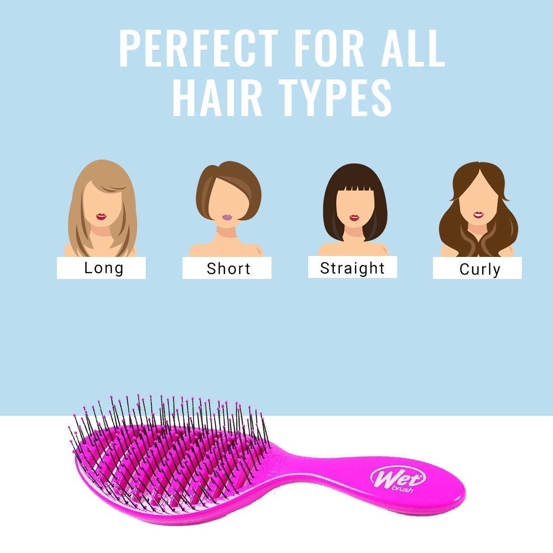 Speed Dry Hair Brush, Amazon Exclusive Aqua, Vented Design & Soft HeatFlex Bristles, Blow Dry Safe, Ergonomic Handle Manages Tangles & Uncontrollable Strands, Pain-Free Hair Accessories