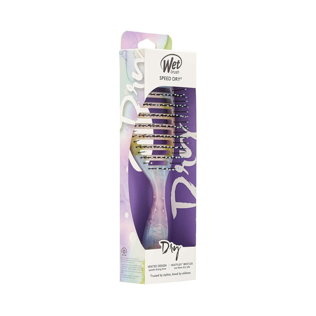 Speed Dry Hair Brush, Amazon Exclusive Aqua, Vented Design & Soft HeatFlex Bristles, Blow Dry Safe, Ergonomic Handle Manages Tangles & Uncontrollable Strands, Pain-Free Hair Accessories