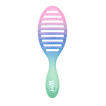 Speed Dry Hair Brush, Amazon Exclusive Aqua, Vented Design & Soft HeatFlex Bristles, Blow Dry Safe, Ergonomic Handle Manages Tangles & Uncontrollable Strands, Pain-Free Hair Accessories