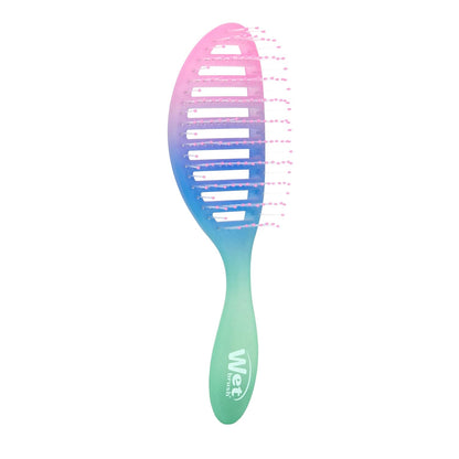 Speed Dry Hair Brush, Amazon Exclusive Aqua, Vented Design & Soft HeatFlex Bristles, Blow Dry Safe, Ergonomic Handle Manages Tangles & Uncontrollable Strands, Pain-Free Hair Accessories