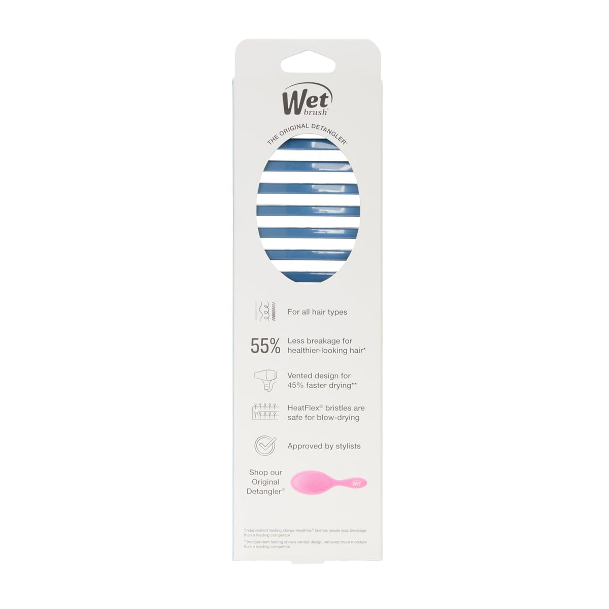 Speed Dry Hair Brush, Amazon Exclusive Aqua, Vented Design & Soft HeatFlex Bristles, Blow Dry Safe, Ergonomic Handle Manages Tangles & Uncontrollable Strands, Pain-Free Hair Accessories