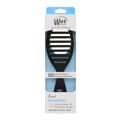Speed Dry Hair Brush, Amazon Exclusive Aqua, Vented Design & Soft HeatFlex Bristles, Blow Dry Safe, Ergonomic Handle Manages Tangles & Uncontrollable Strands, Pain-Free Hair Accessories