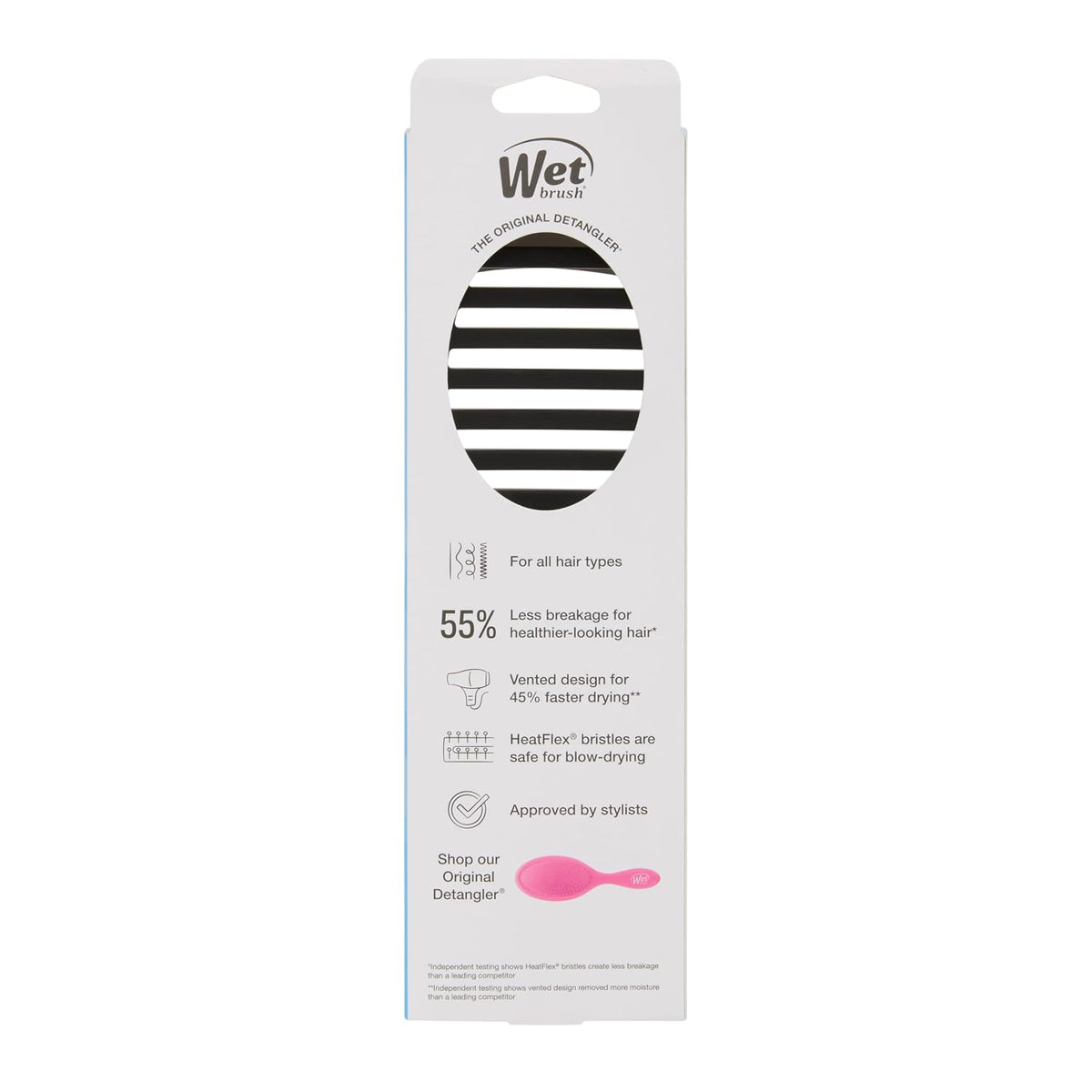 Speed Dry Hair Brush, Amazon Exclusive Aqua, Vented Design & Soft HeatFlex Bristles, Blow Dry Safe, Ergonomic Handle Manages Tangles & Uncontrollable Strands, Pain-Free Hair Accessories