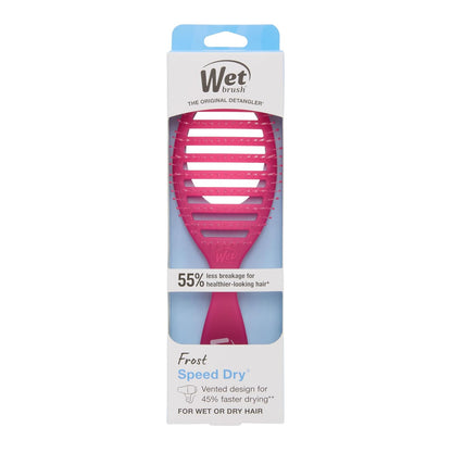 Speed Dry Hair Brush, Amazon Exclusive Aqua, Vented Design & Soft HeatFlex Bristles, Blow Dry Safe, Ergonomic Handle Manages Tangles & Uncontrollable Strands, Pain-Free Hair Accessories