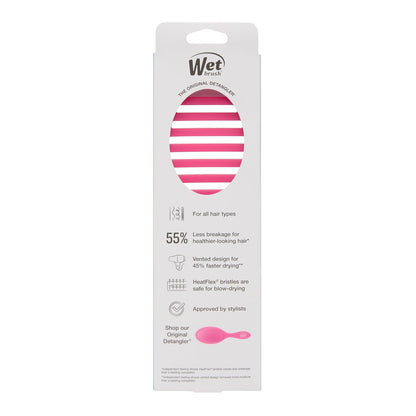 Speed Dry Hair Brush, Amazon Exclusive Aqua, Vented Design & Soft HeatFlex Bristles, Blow Dry Safe, Ergonomic Handle Manages Tangles & Uncontrollable Strands, Pain-Free Hair Accessories